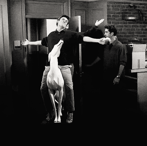 Joey & Chandler from Friends: Moving Day