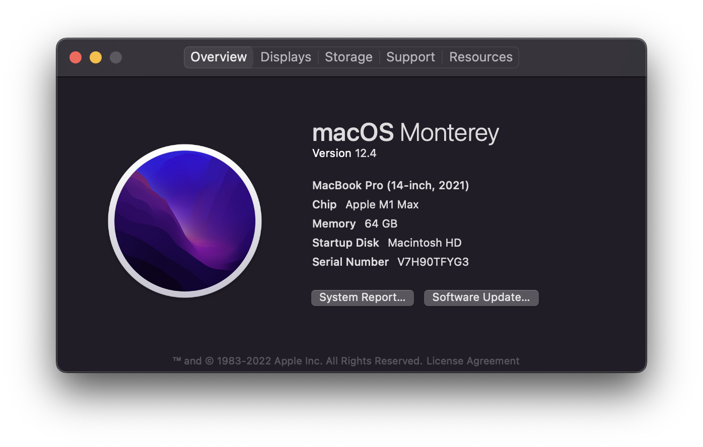 About This Mac Screenshot